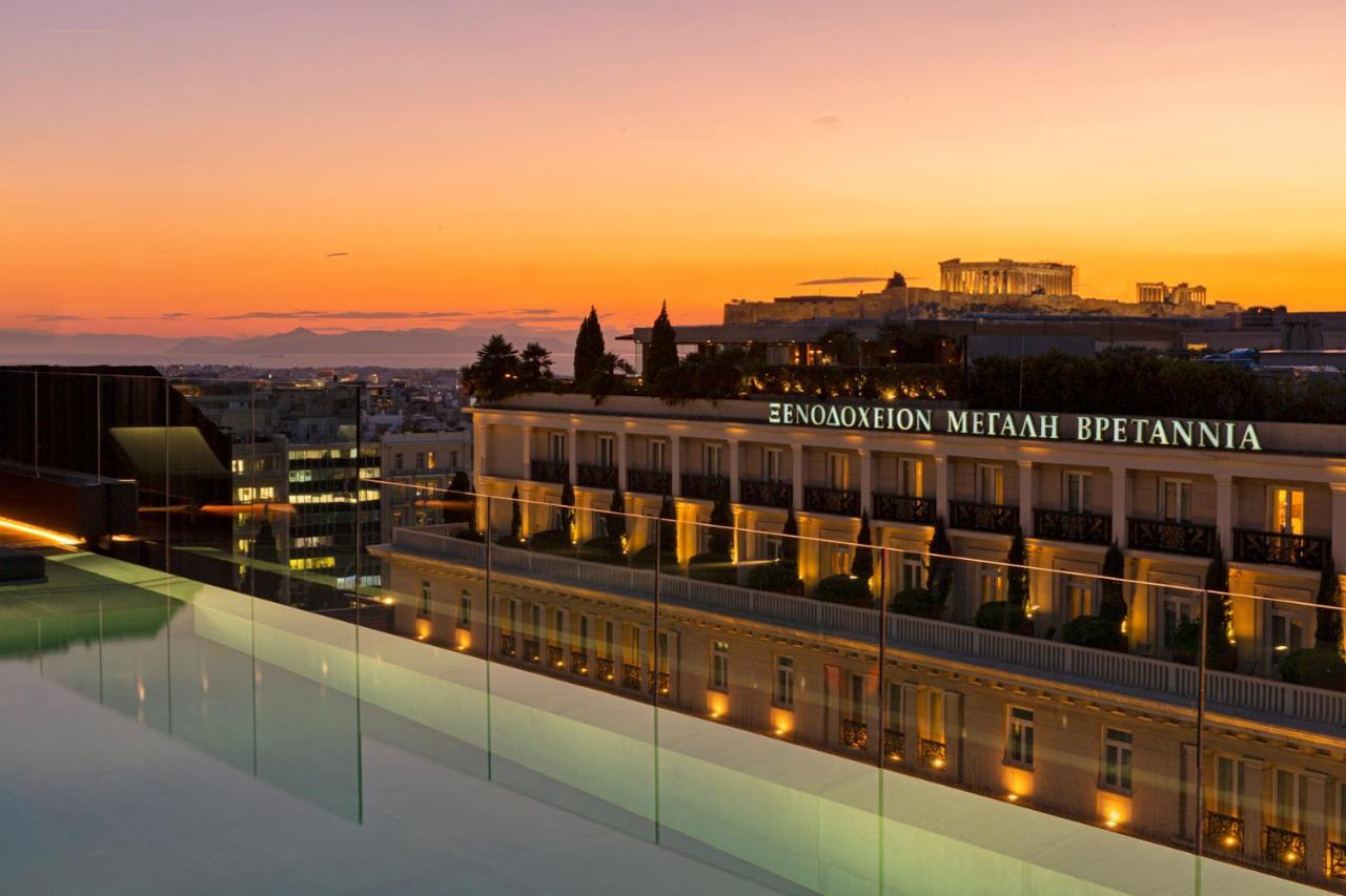 Athens Capital Center Hotel - Mgallery Collection Esterno foto The hotel at sunset